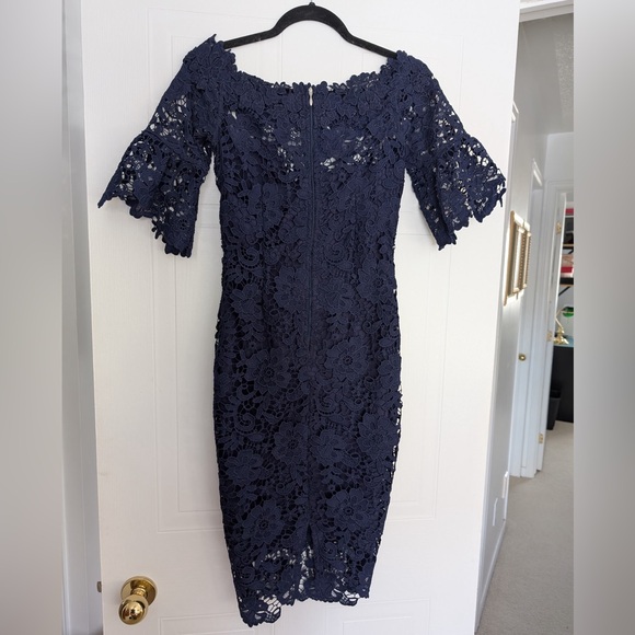ASOS Navy Lace Dress - Picture 8 of 8